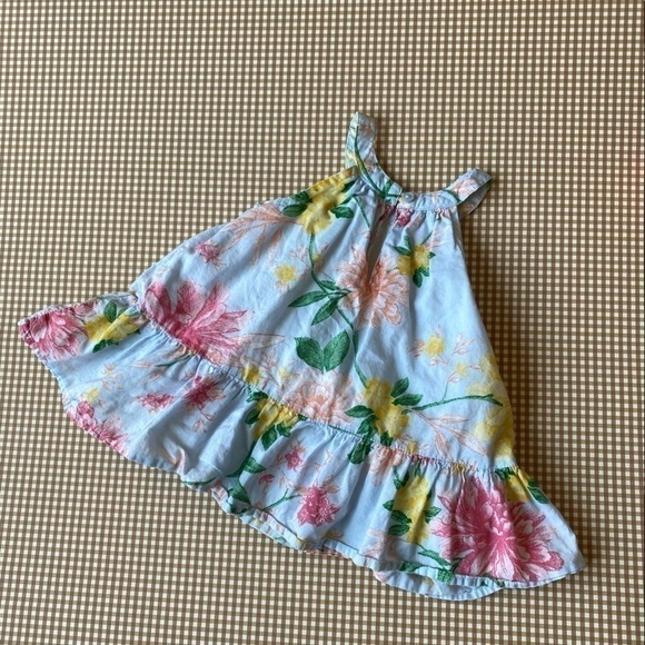Bundle of 2 tropical print dresses. Size 3-6 Months - Picture 7 of 12